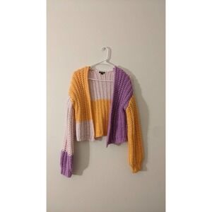 Wild Fable Chunky Knit Demi Cardigan, XS, Multicolor